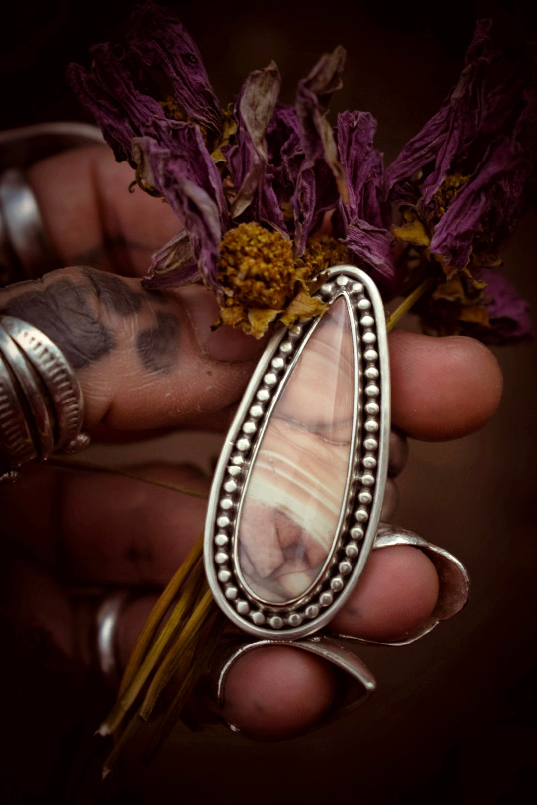 DOUCEUR - Bague T60 en Argent & Jaspe Sumatra Island