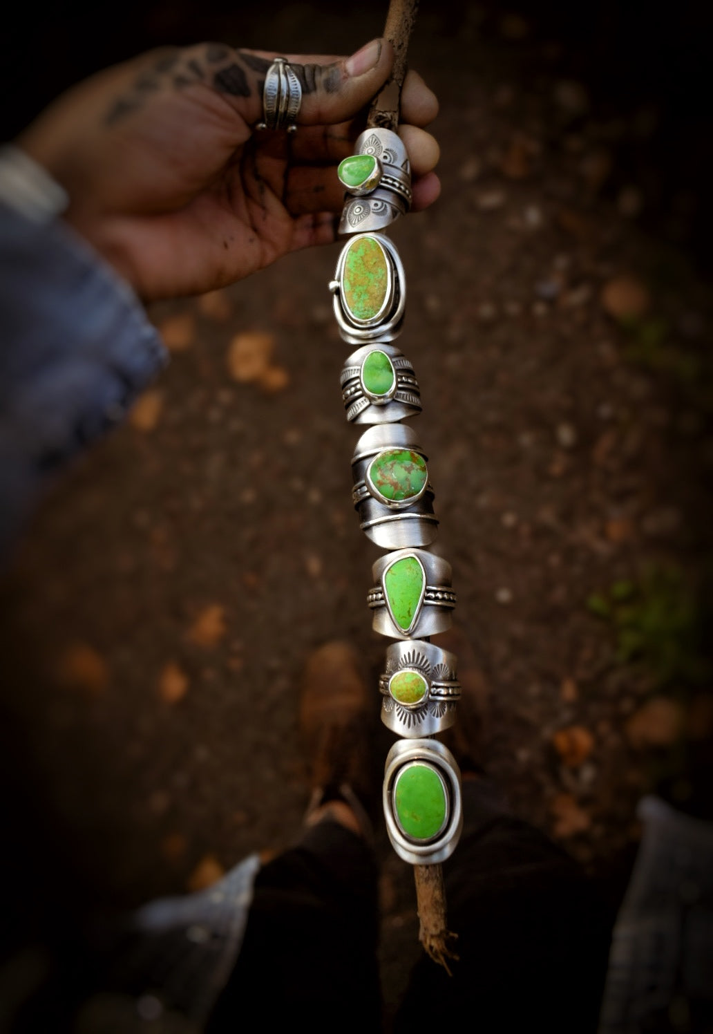MANHATTAN - Bague T53 en Argent & Turquoise Manhattan Green
