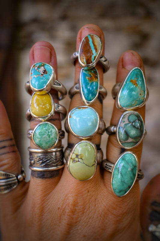 COLORS - Bague T56,5 Variscite Desert Bloom