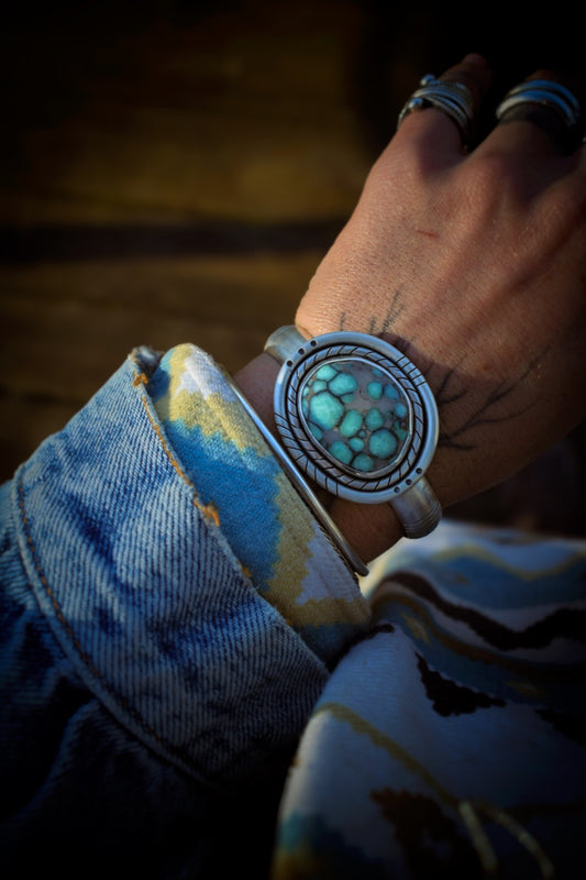 BLOOM - Bracelet en Argent & Variscite Desert Bloom