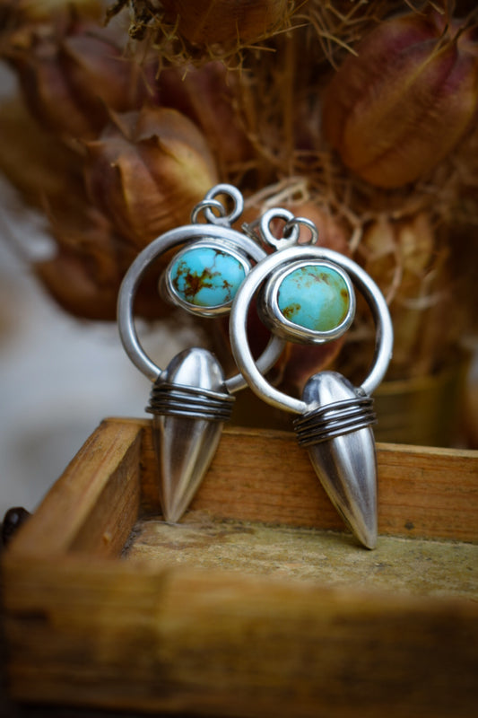 BOUKLASSES : Boucles d’oreilles en Argent & Turquoises