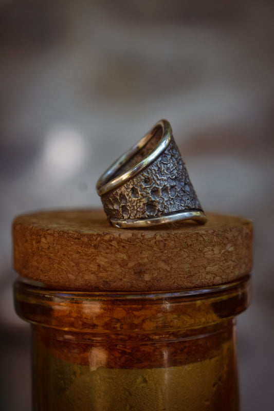 BRUT - Bague réglable texturée