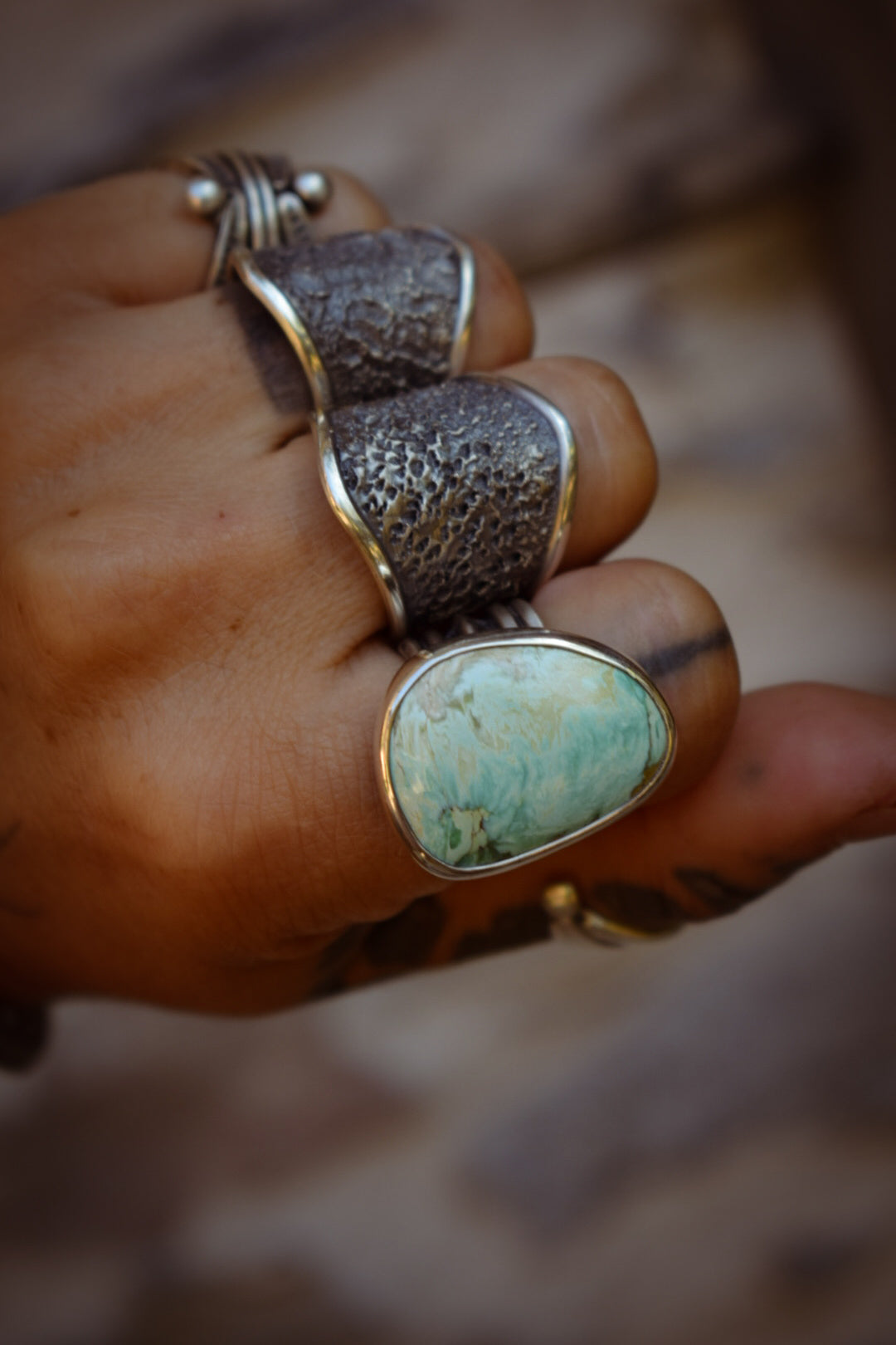 CARMEL MOUNTAIN - Bague Variscite T56