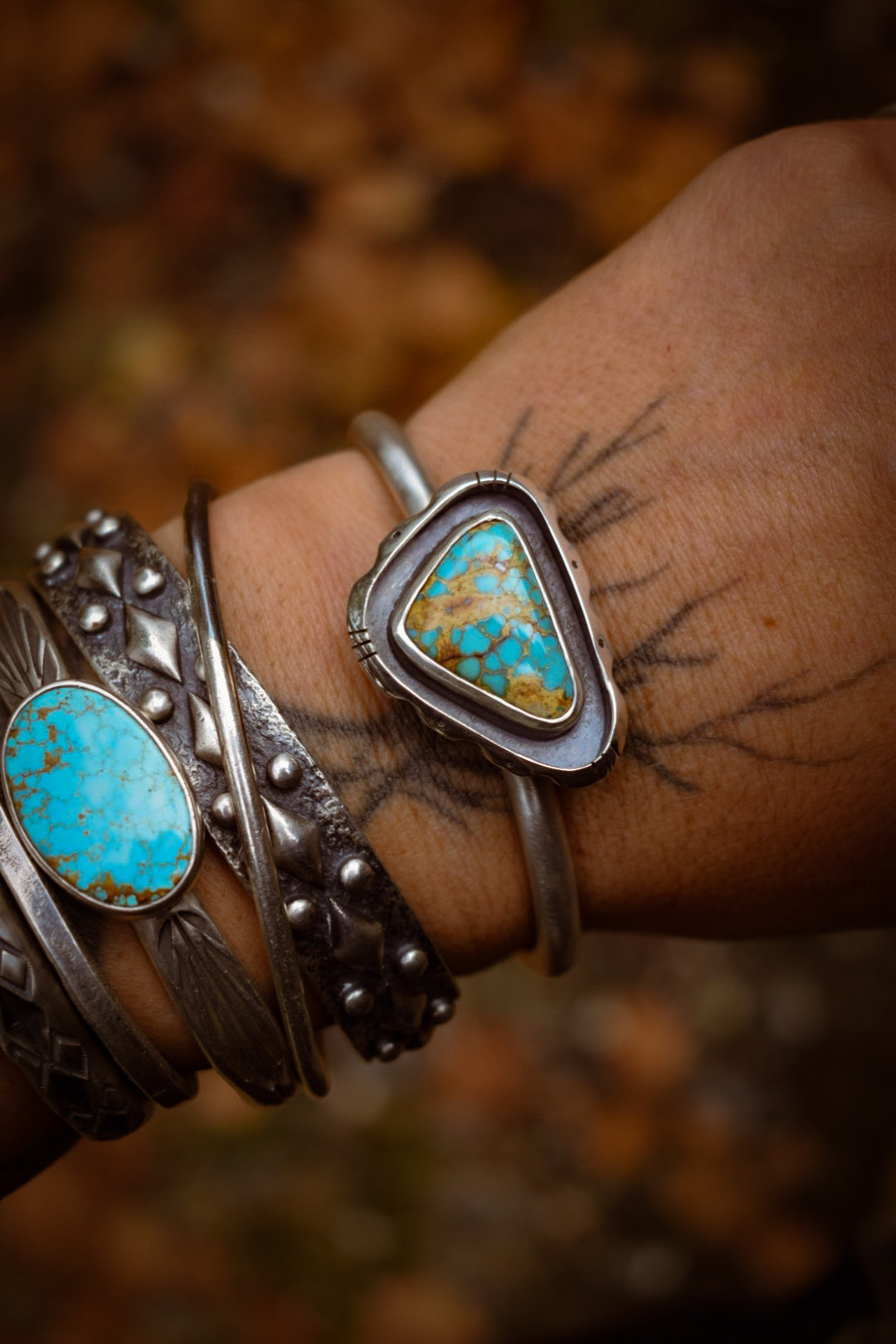 ROYSTON - Bracelet en Argent et Turquoise Royston