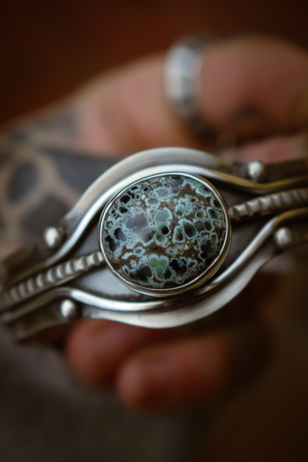 GECKO - Bracelet en Argent & Variscite Gecko