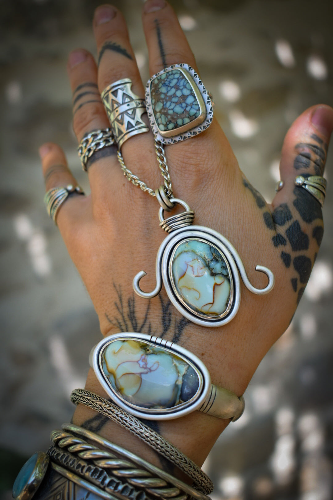 RARETÉ - Pendentif Variscite Aloé