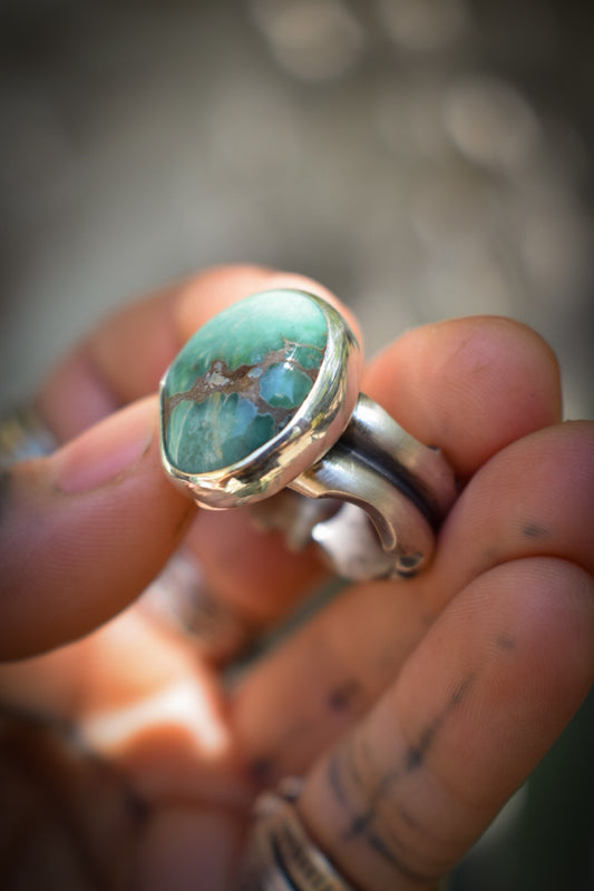 DAMELE - Bague T57 Variscite Damele