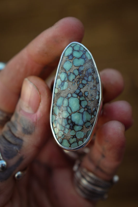 BLOOM - Bague T57 en Argent & Variscite Desert bloom