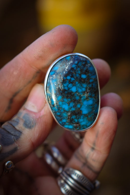 KINGMAN - Bague T56 en Argent & Turquoise Kingman