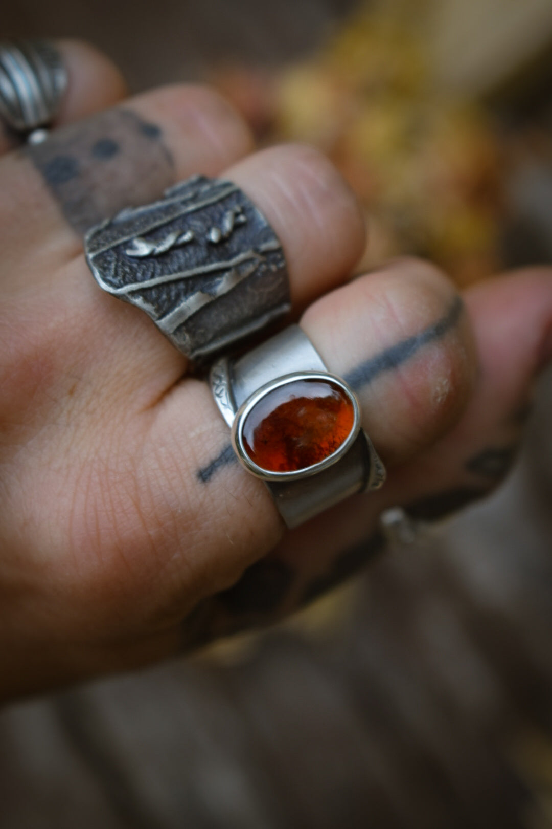 ROYAL - Bague T56/56,5 Grenat