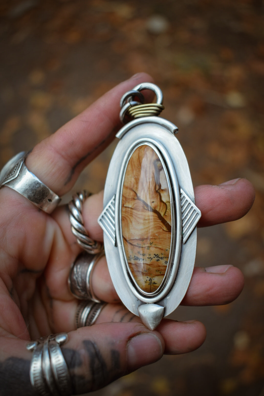 DÉSERT - Pendentif Jaspe Deschutes