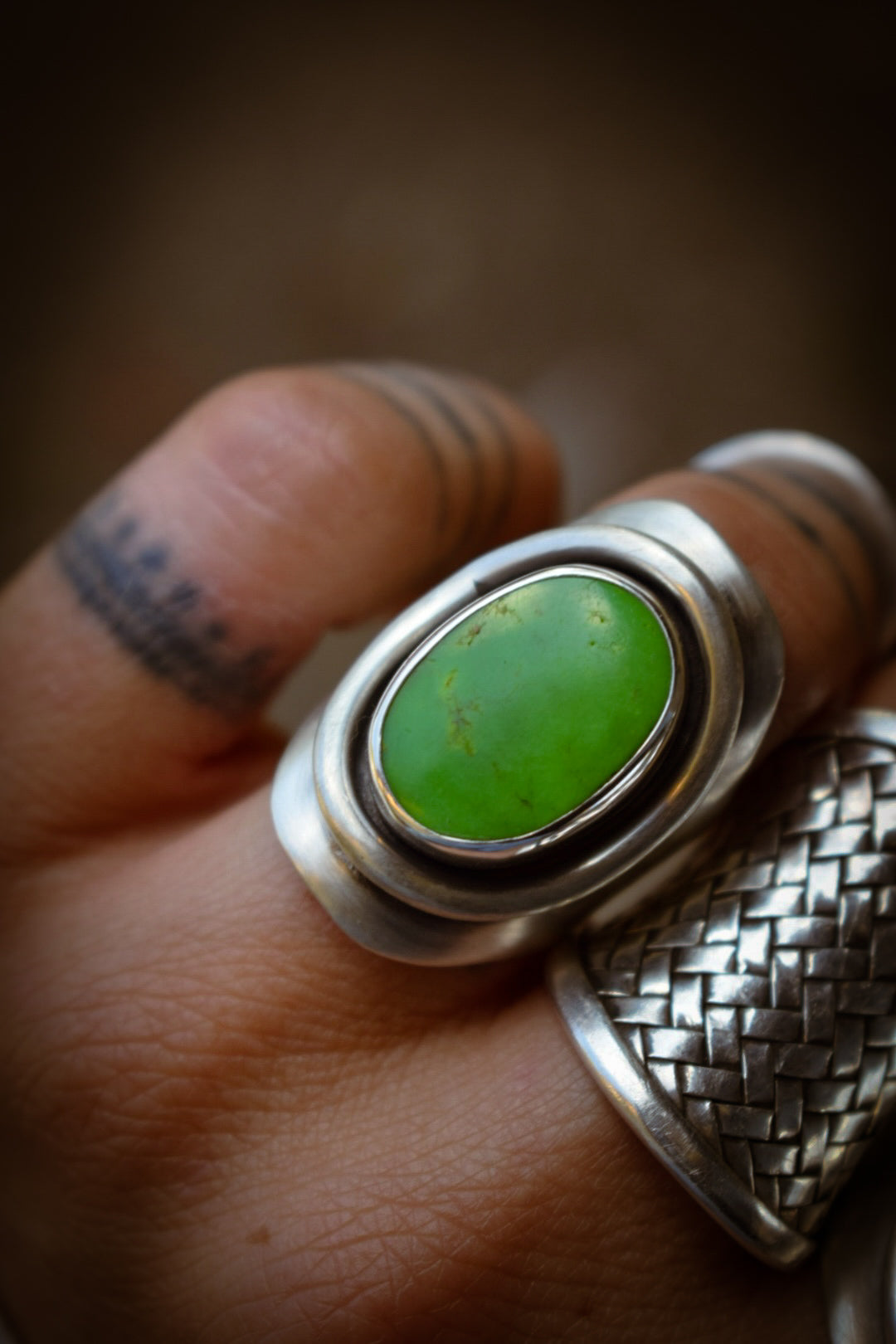 MANHATTAN - Bague T53 en Argent & Turquoise Manhattan Green
