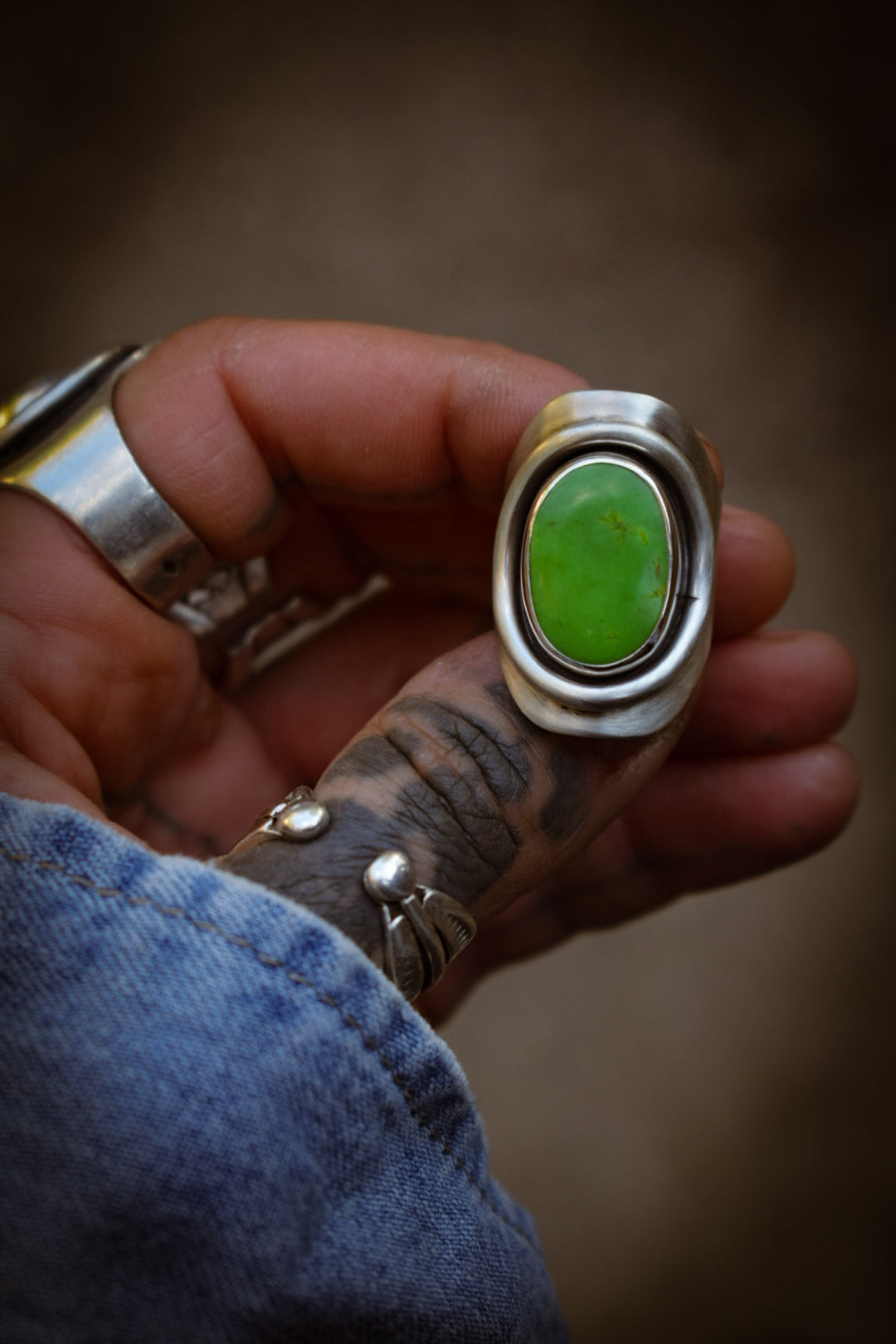 MANHATTAN - Bague T53 en Argent & Turquoise Manhattan Green