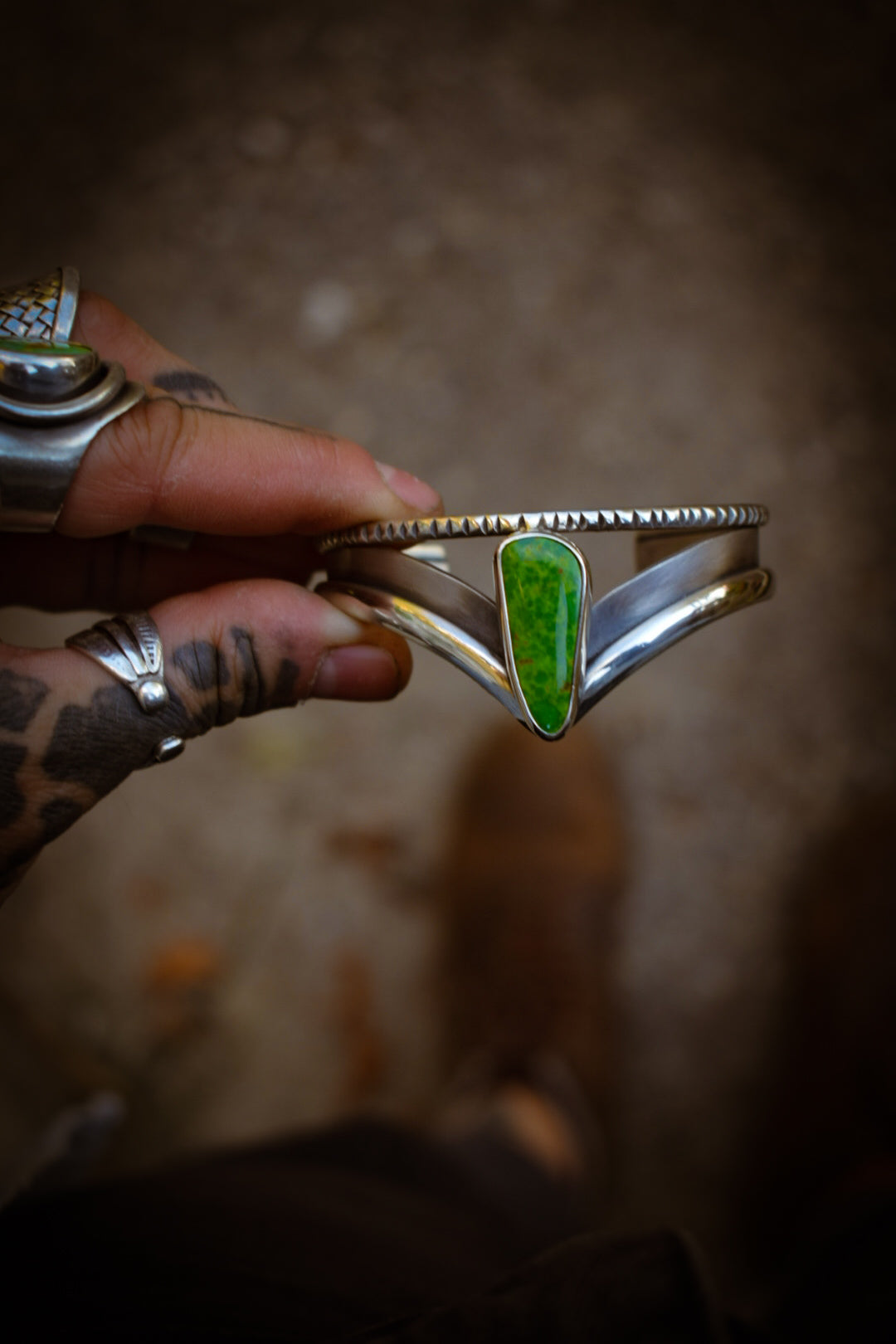 MANHATTAN - Bracelet en Argent & Turquoise Manhattan Green