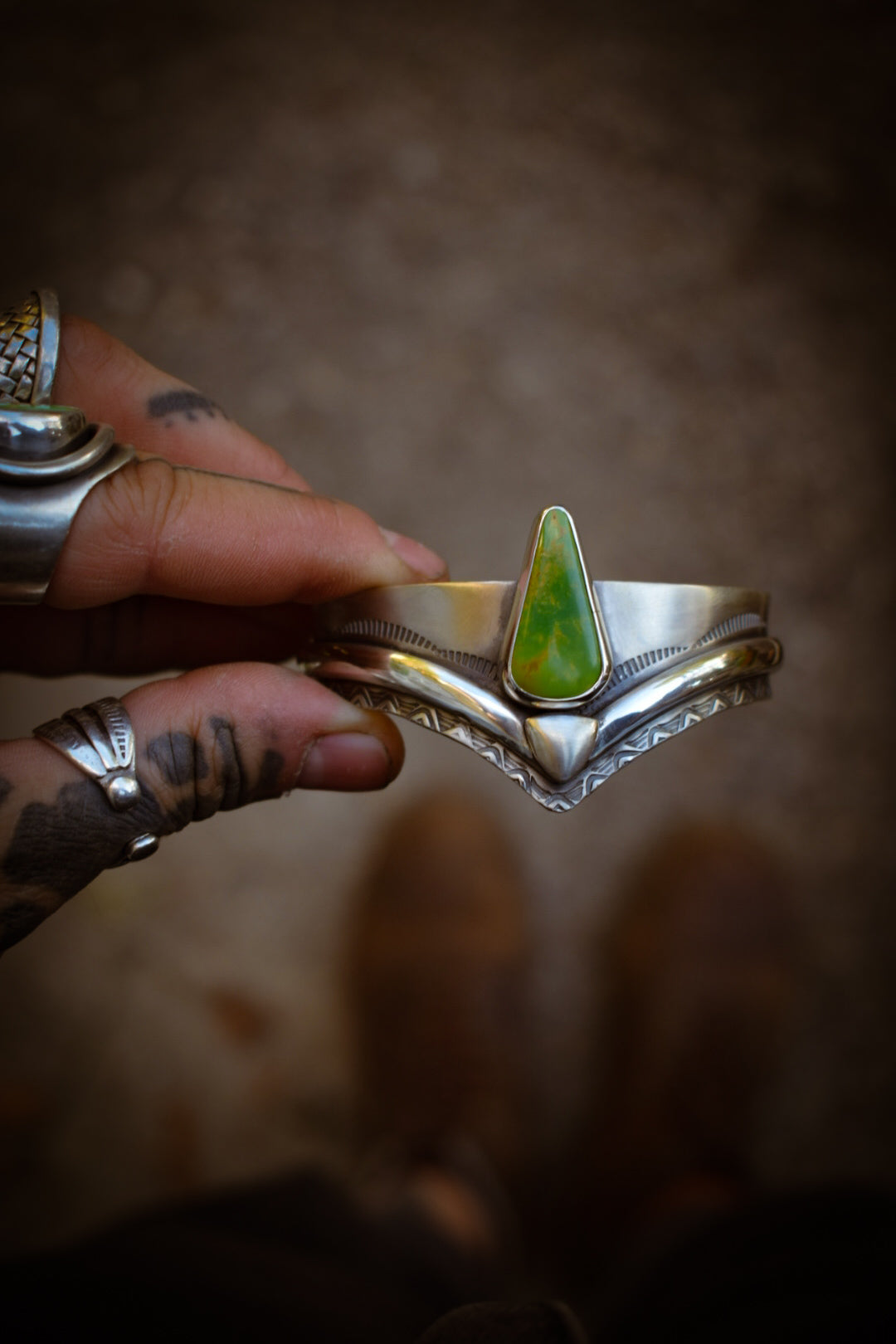 MANHATTAN - Bracelet en Argent & Turquoise Manhattan Green