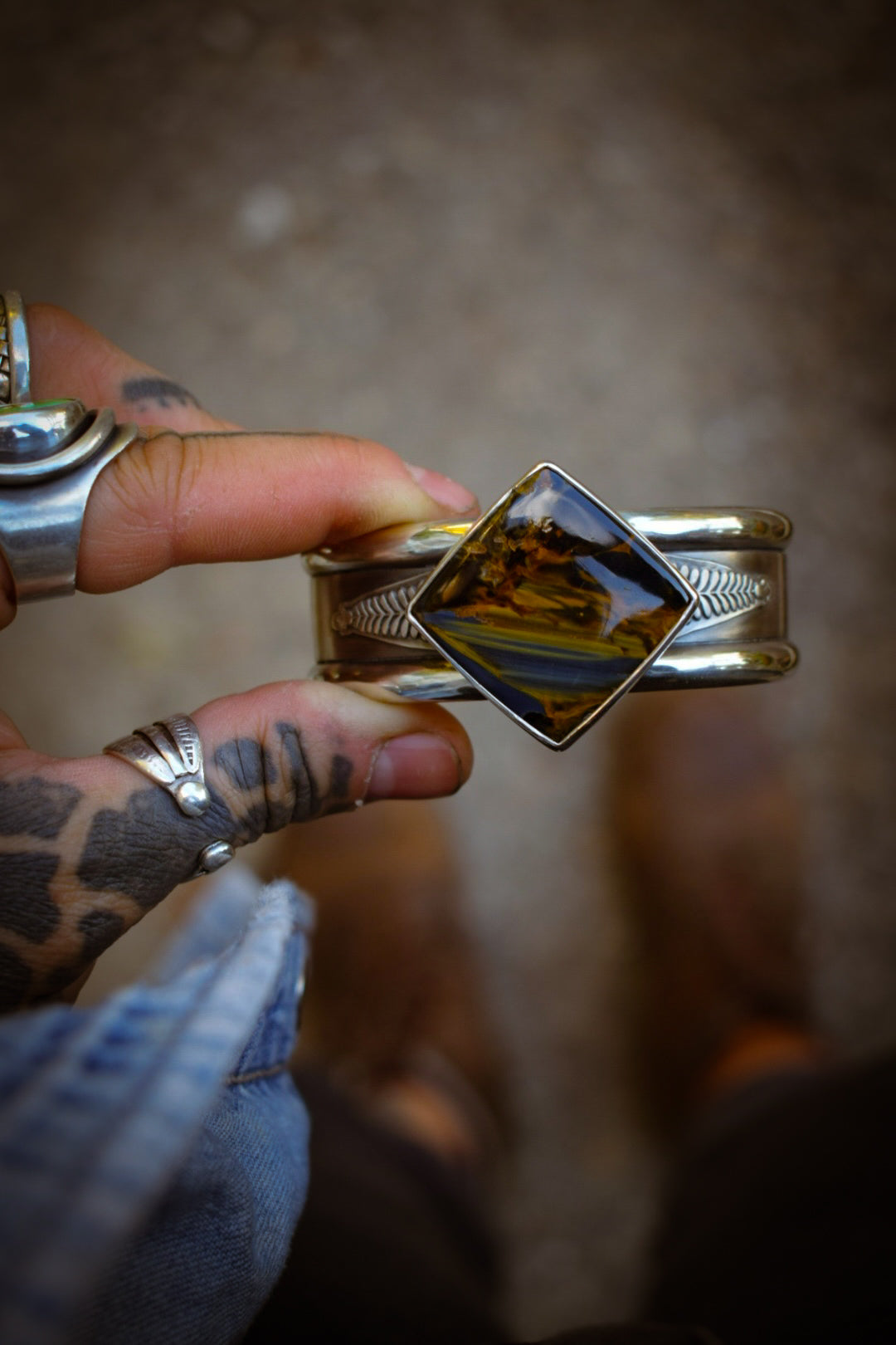 INSPIRAP’TION - Bracelet en Argent & Pietersite