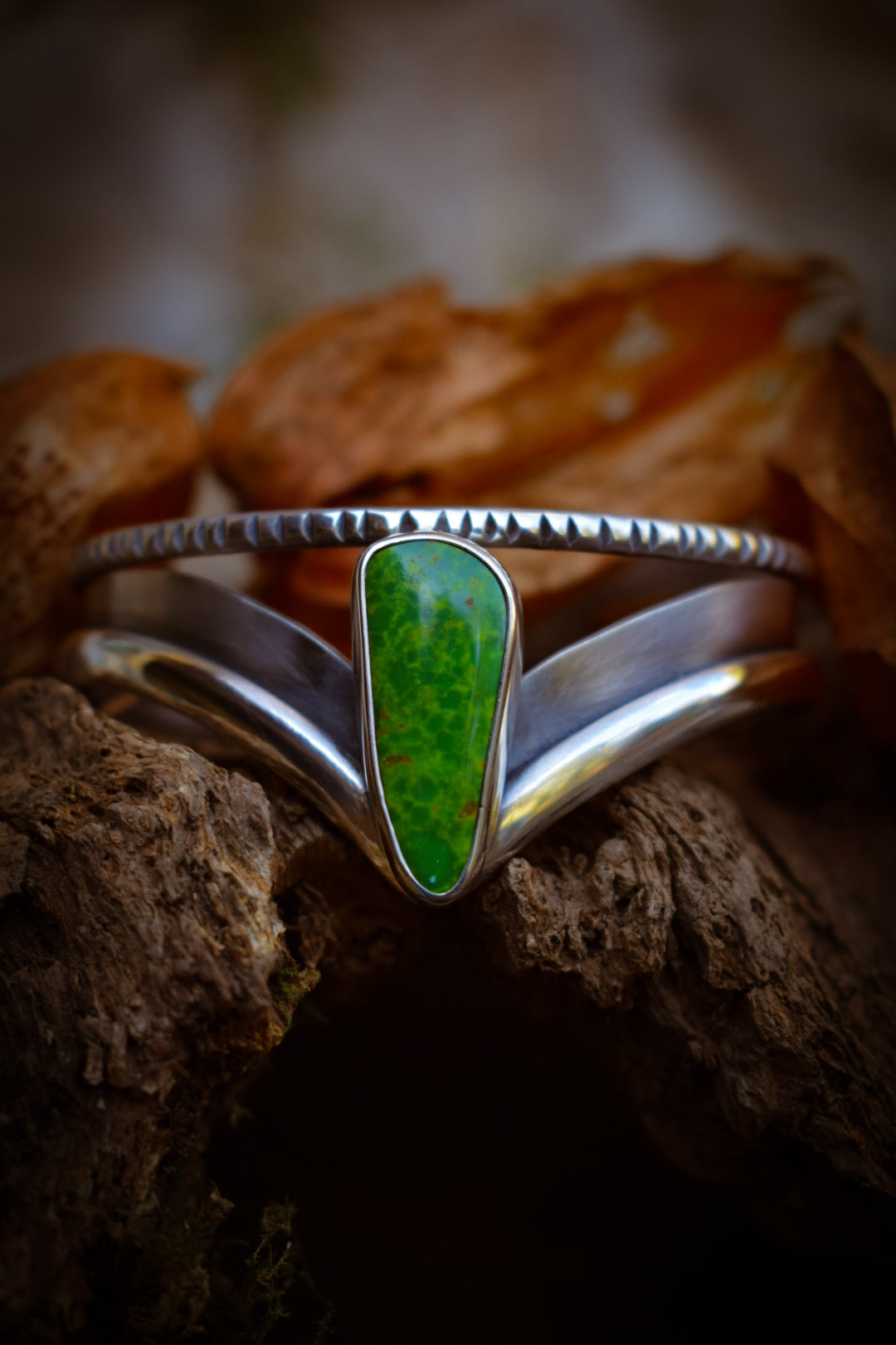 MANHATTAN - Bracelet en Argent & Turquoise Manhattan Green
