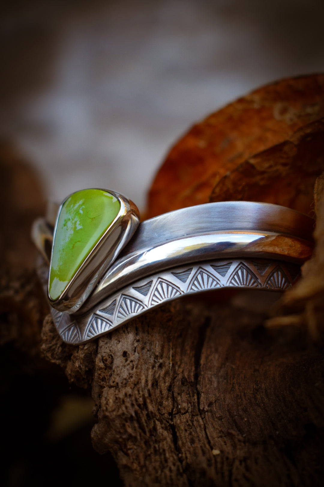 MANHATTAN - Bracelet en Argent & Turquoise Manhattan Green