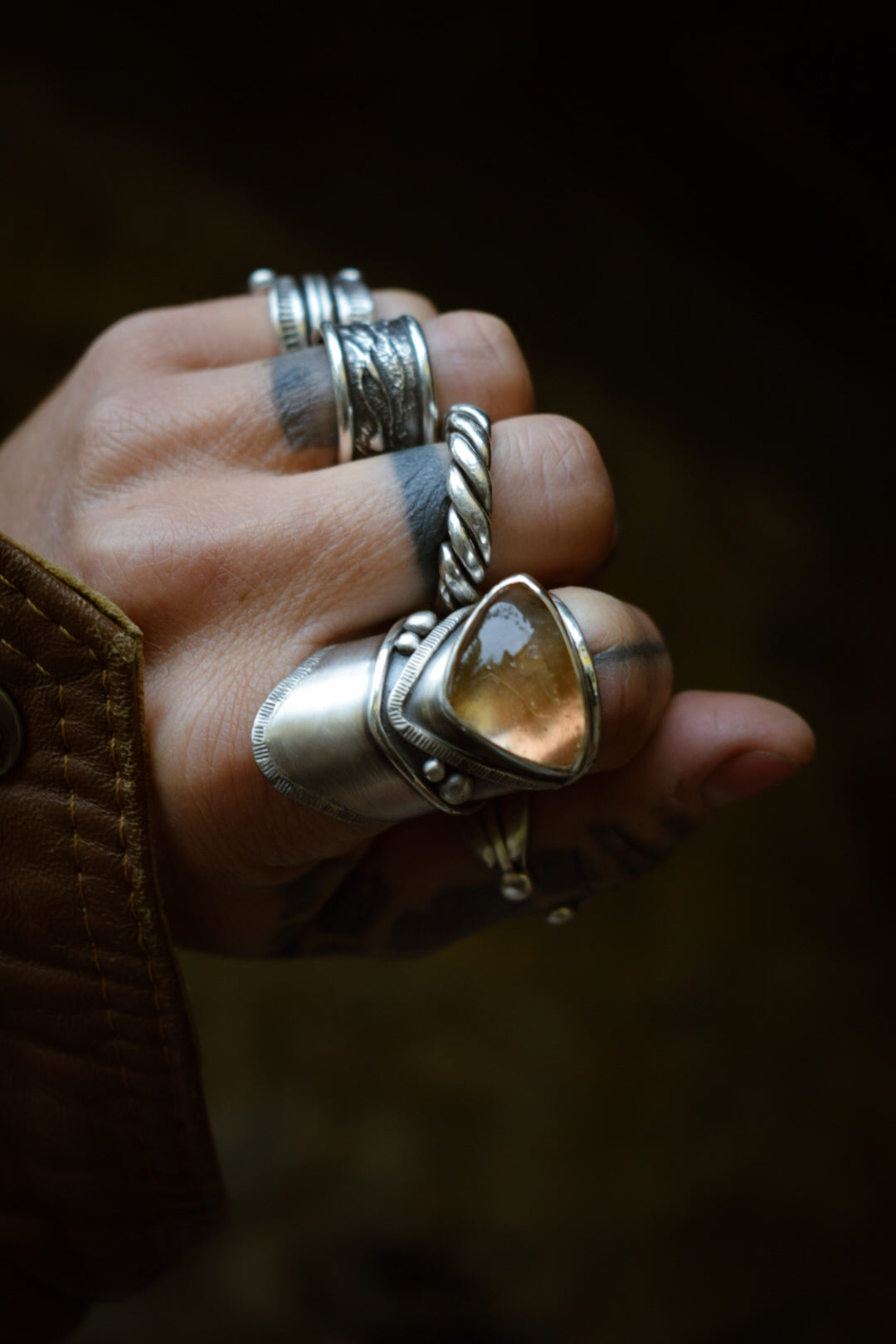 IMPÉRIALE - Bague réglable Topaze Impériale