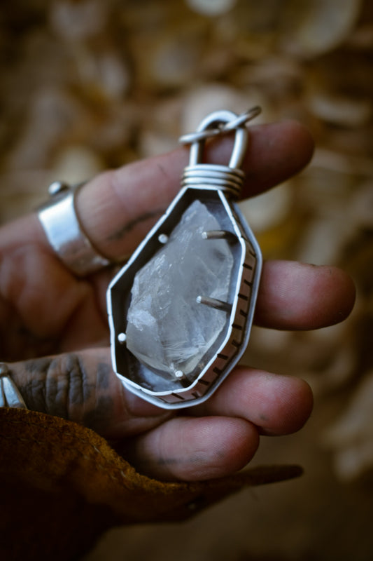 RUSTICA - Pendentif en Argent & Quartz