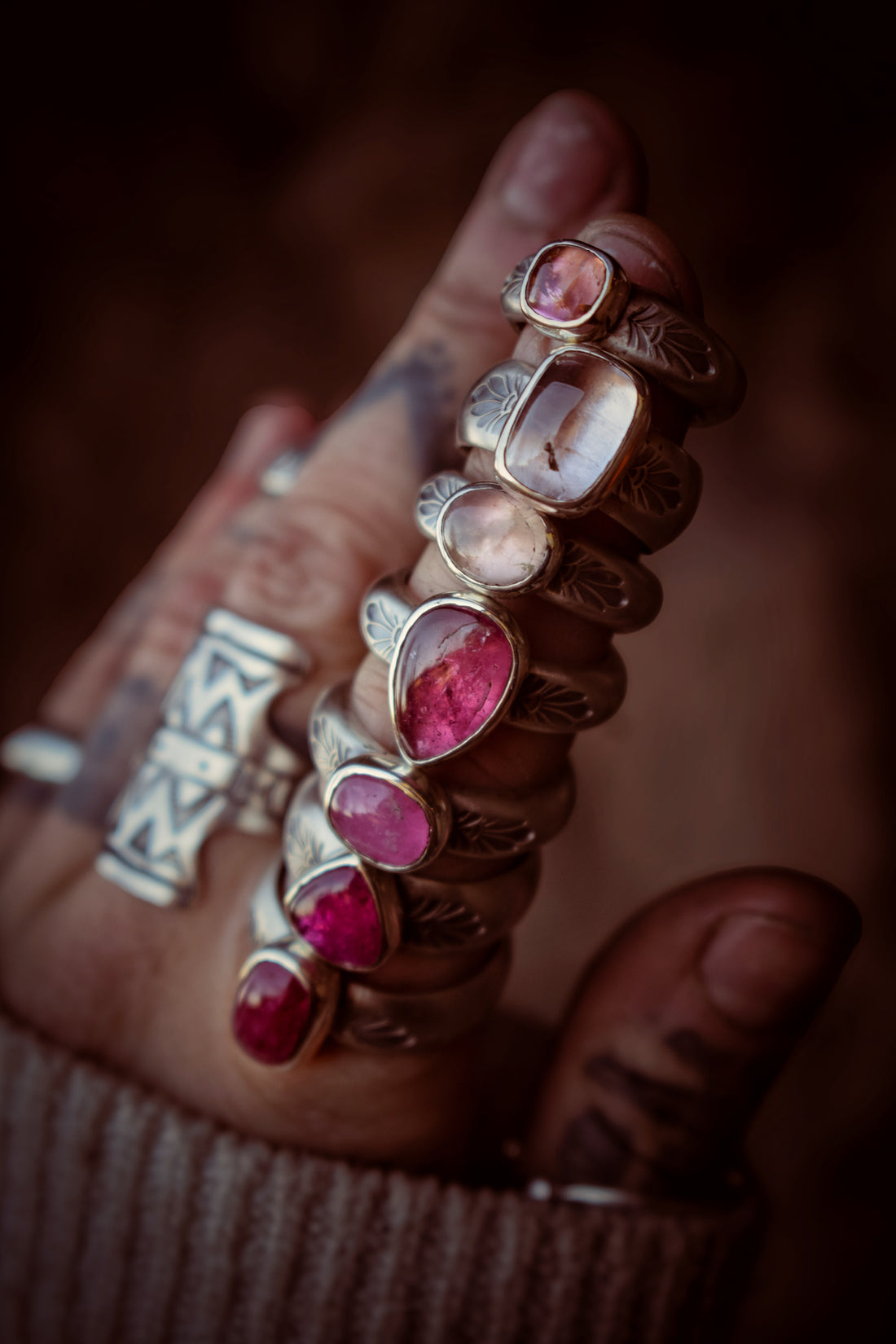 CANDYSHOP - Bague T52 en Argent & Tourmaline rose