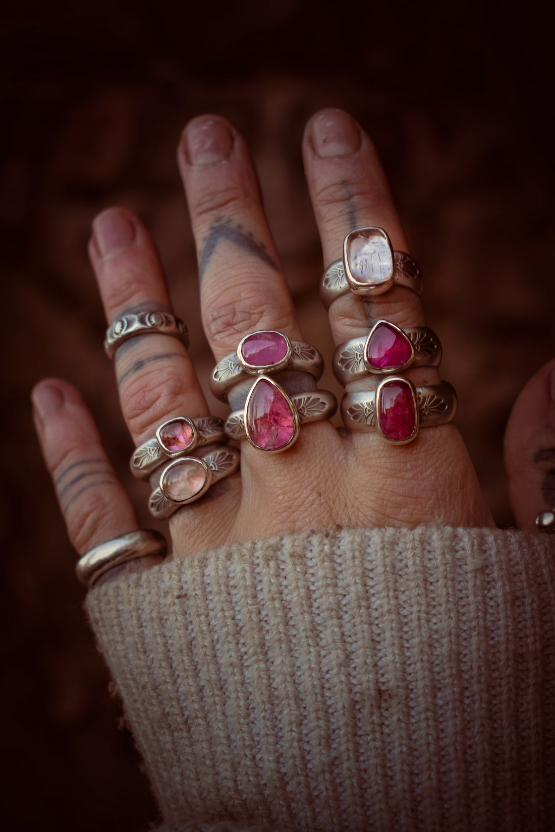 CANDYSHOP - Bague T52 en Argent & Tourmaline rose