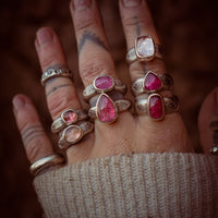 CANDYSHOP - Bague T52 en Argent & Tourmaline rose