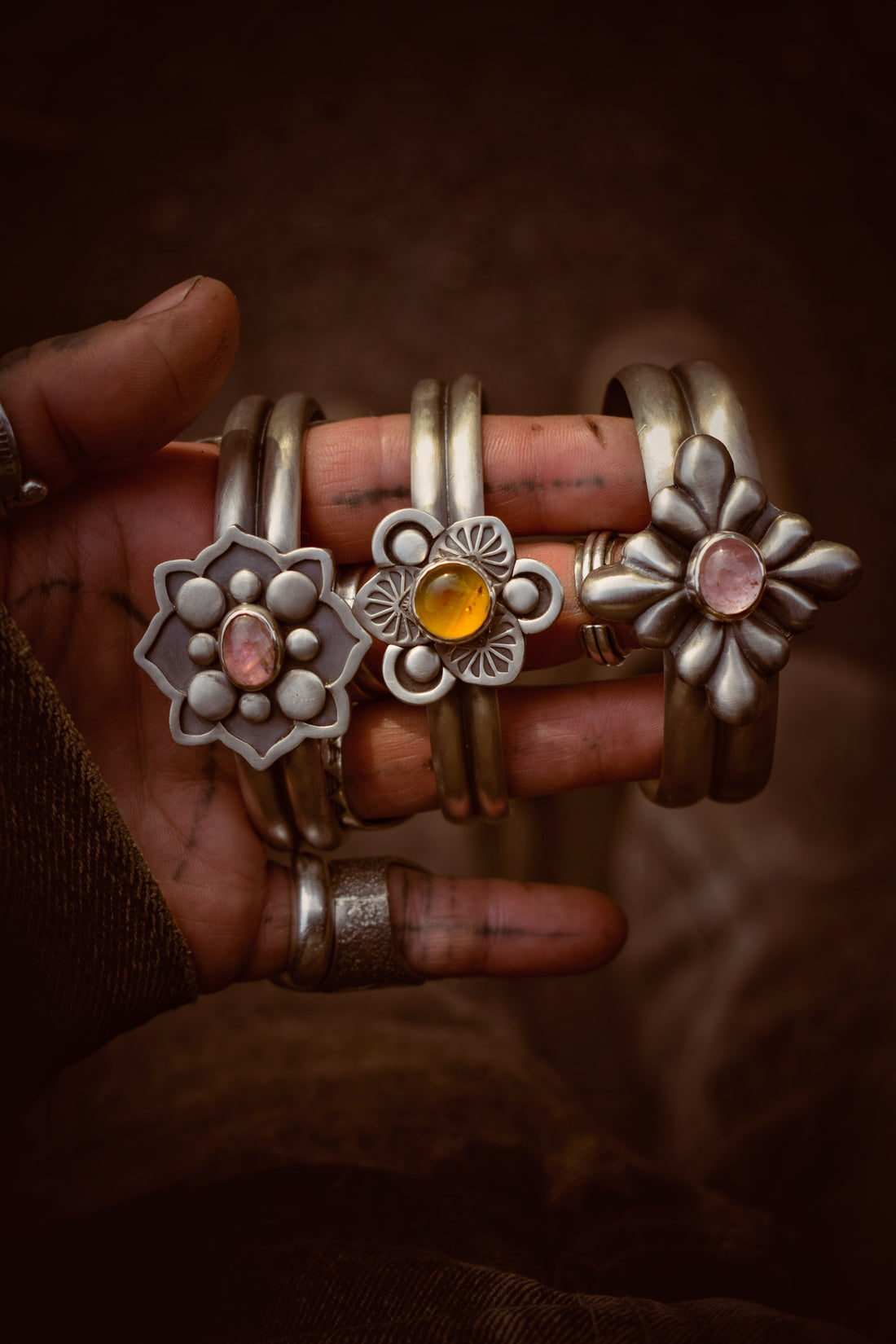 ARDEKO - Bracelet en Argent & Ambre du Mexique
