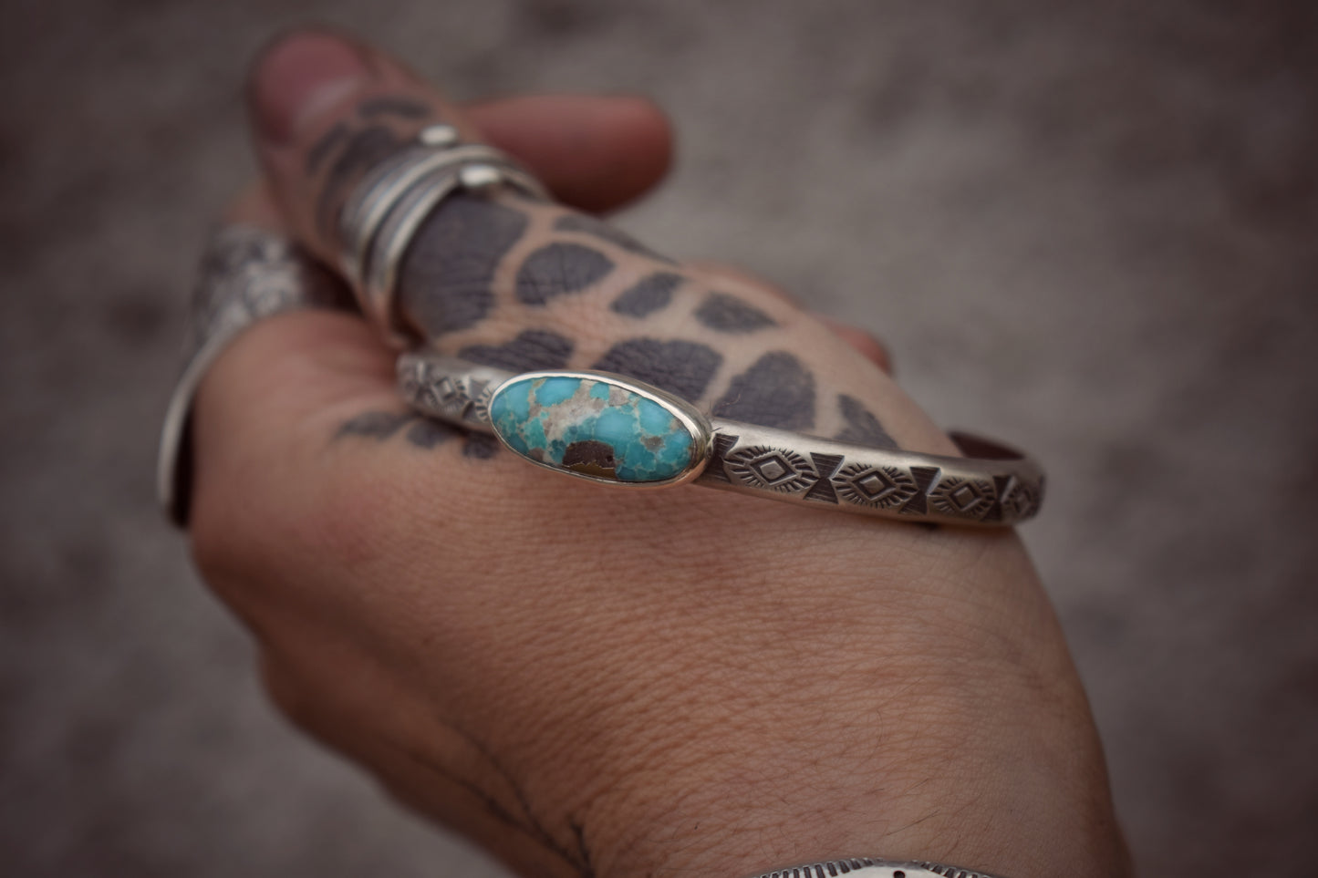 APPALACHES - Bracelet en Argent & Turquoise