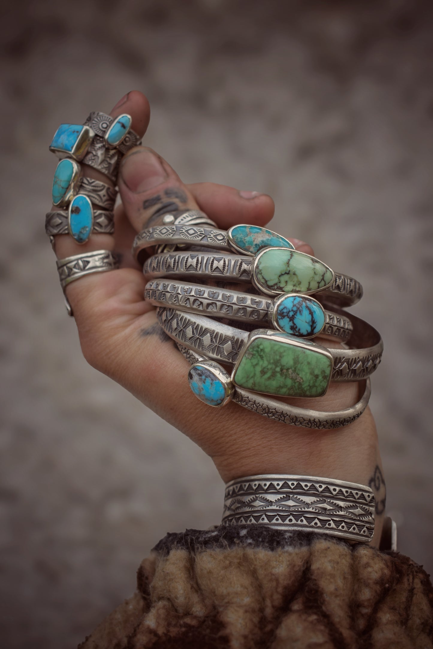 APPALACHES - Bracelet en Argent & Turquoise
