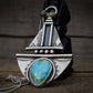 APPALACHES - Pendentif en Argent & Sonoran Turquoise