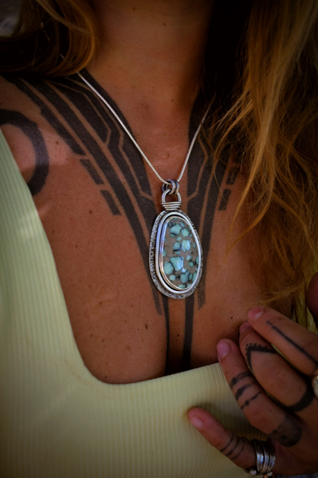 BLOOM - Pendentif Variscite Desert Bloom