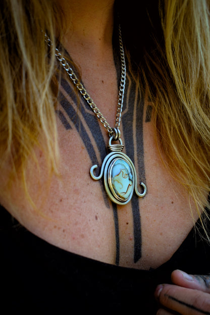 RARETÉ - Pendentif Variscite Aloé