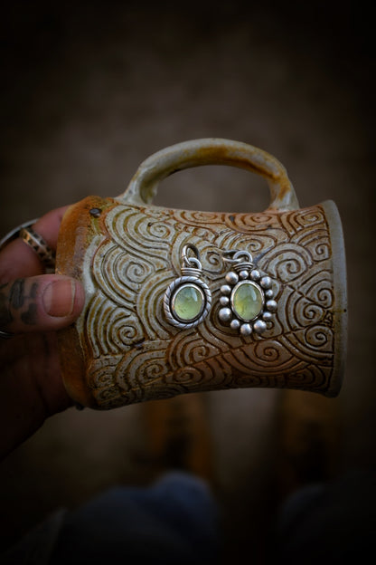 TROGNONNERIE - Pendentif en Argent & Prehnite