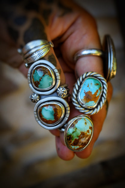 ROYSTON - Bague réglable Turquoise Royston