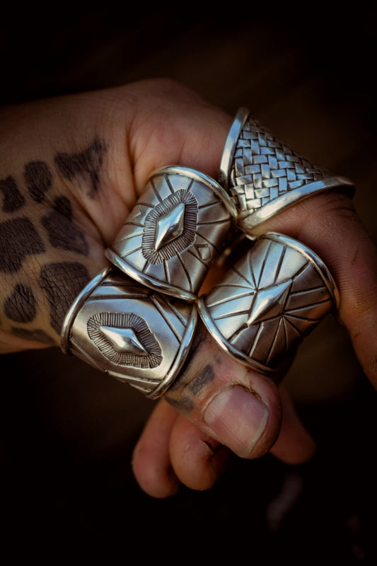 GEOMETRY - Bague réglable en Argent