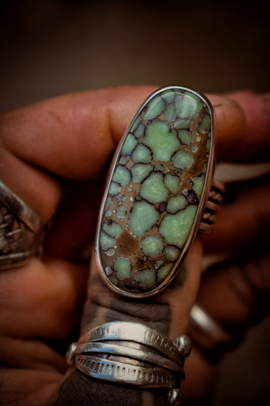BLOOM - Bague T54 en Argent & Variscite Desert Bloom