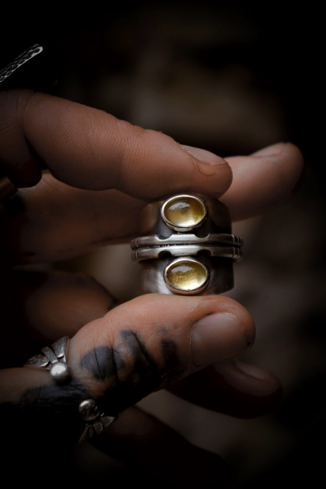 CITRON - Bague Citrine Taille 54,5