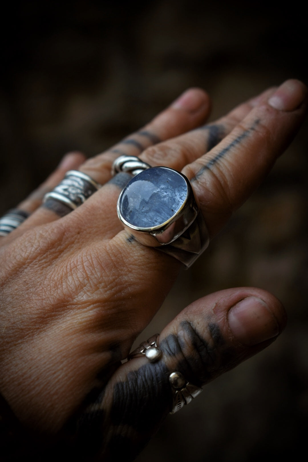 PRÉSENCE - Bague T57 Béryl bleu