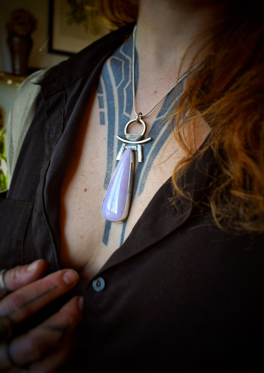 PHOSPO - Pendentif en Argent & Phosphosidérite