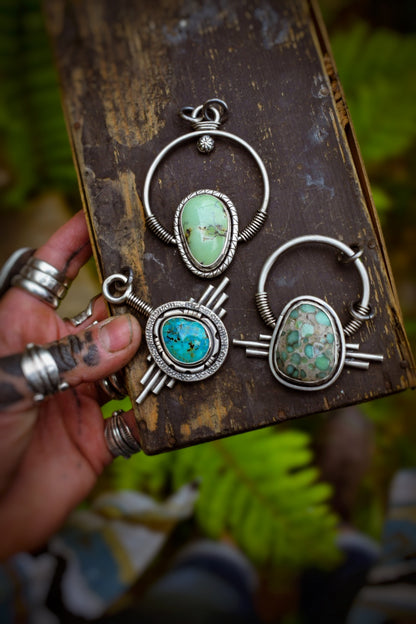 STARGATE - Pendentif Turquoise Kingman