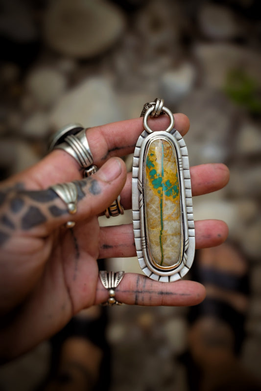 RIVIÈRE - Pendentif Turquoise Royston