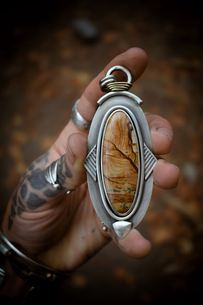 DÉSERT - Pendentif Jaspe Deschutes