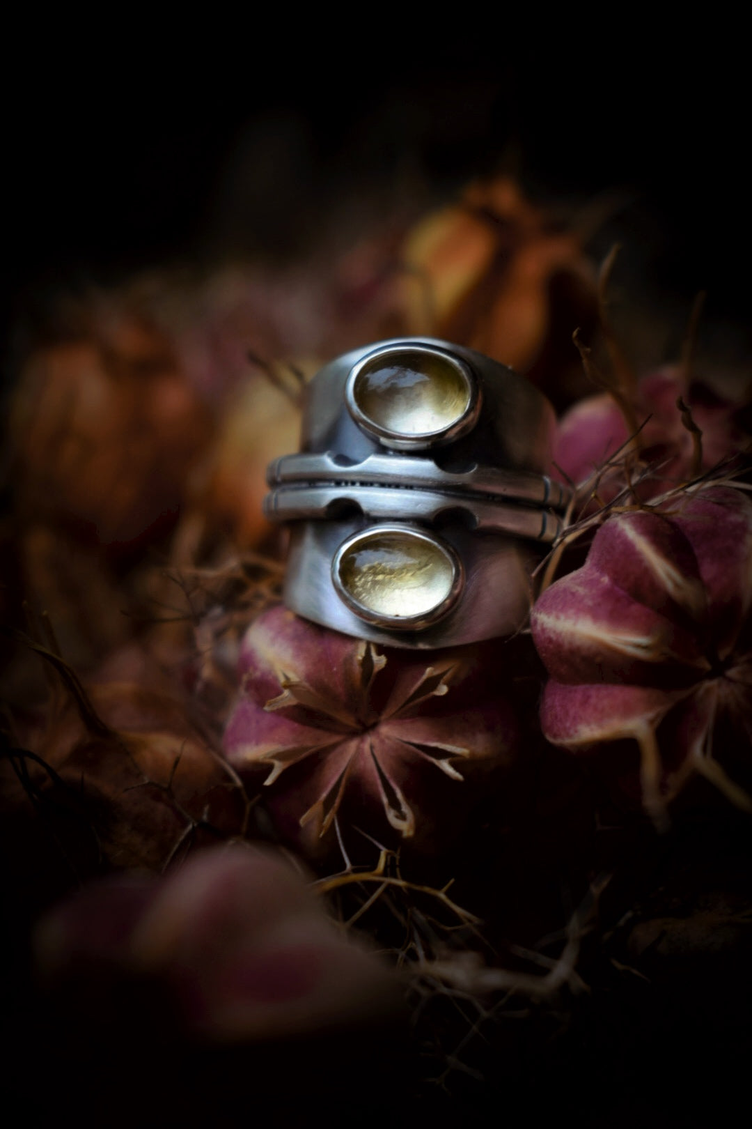 CITRON - Bague Citrine Taille 54,5
