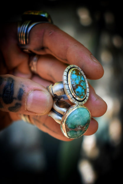 NUMBER EIGHT- Bague T56 Turquoise #8