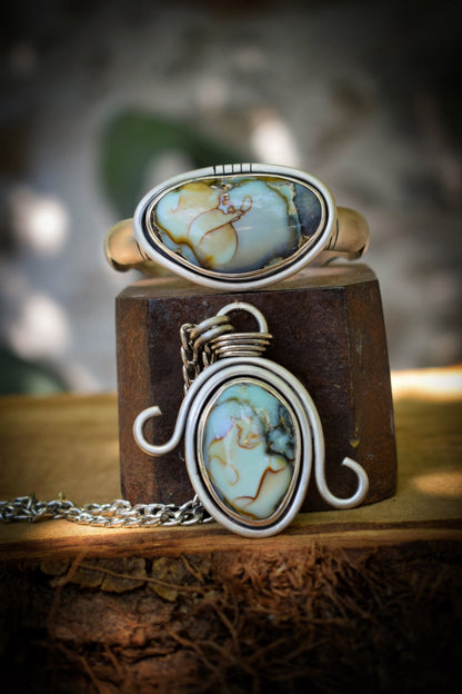 RARETÉ - Pendentif Variscite Aloé