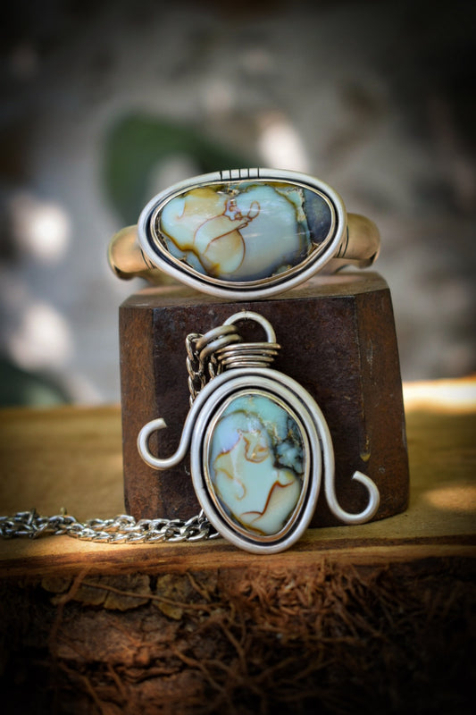 RARETÉ - Pendentif Variscite Aloé