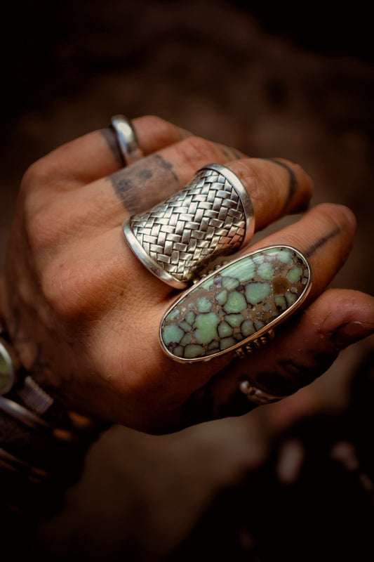 BLOOM - Bague T54 en Argent & Variscite Desert Bloom