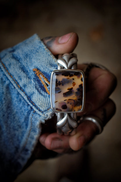 MONTANA - Bracelet en Argent & Agate du Montana
