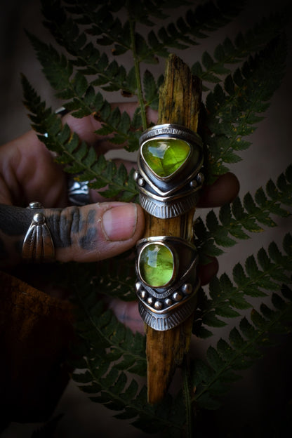 POMME - Bague réglable Péridot
